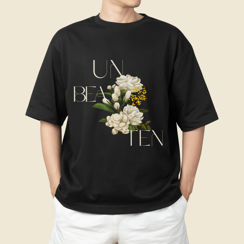 ALEINOX Men's front printed Round Neck T-shirt